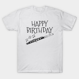 Piccolo Happy Birthday Piccoloist Woodwind Musician T-Shirt